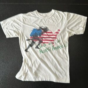 Vintage “U.S Out Of North America!” t-shirt from 1980s
